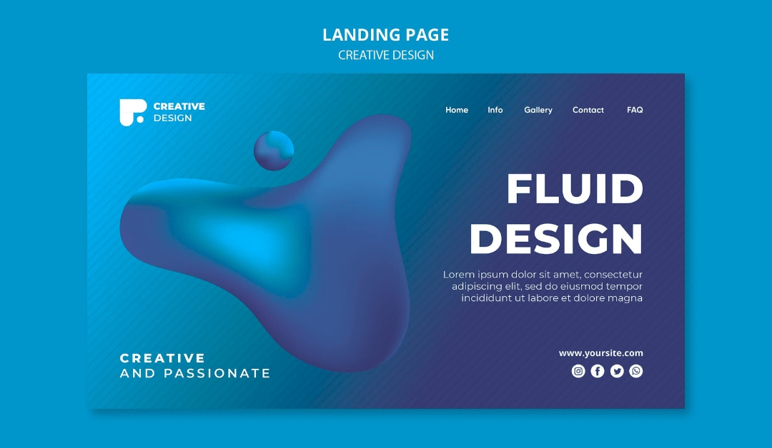 elementi 3D per siti web